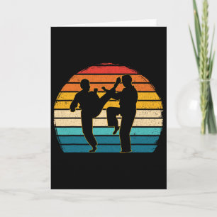 Vintage Taekwondo Koreaanse Vechtkunst Kickboksen Kaart