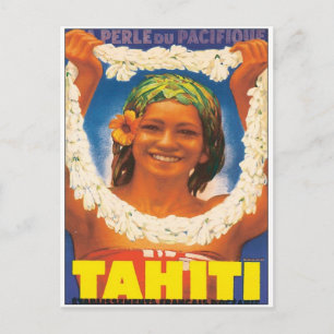 Vintage Tahiti Briefkaart