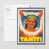 Vintage Tahiti Briefkaart (Voorkant / Achterkant)