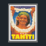 Vintage Tahiti Briefkaart<br><div class="desc">Tahiti Island Pacific Ocean Vintage Travel Art nostalgische kleurrijke illustraties van ouderwetse hotels en luxe resorts uit de hele wereld. Ons collectie van kunstwerken bezoekt toeristen bestemmingen vanuit Oudertijdse reisposters en bagageetiketten cadeau lusteloze landschappen, een snel groeiende stad en exotische omgeving van toeristische plaatsen over de hele wereld in Azië...</div>