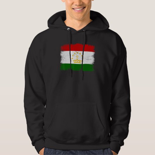 Vintage Tajikistan Flag Tajikistani Independence D Hoodie (Voorkant)