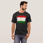 Vintage Tajikistan Flag Tajikistani Independence D T-shirt (Voorkant volledig)