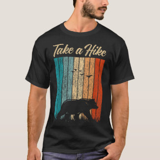 Vintage Take A Hike Outdoor Mountain Bear Hiking T-shirt