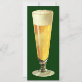 Vintage Tall Frosty Draft Beer, Alcohol Beverage (Voorkant)