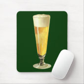 Vintage Tall Frosty Draft Beer, Alcohol Beverage Muismat (Met muis)