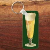 Vintage Tall Frosty Draft Beer, Alcohol Beverage Sleutelhanger (Voorkant)