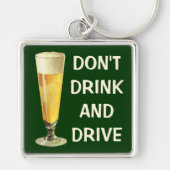 Vintage Tall Frosty Draft Beer, Alcohol Beverage Sleutelhanger (Voorkant)