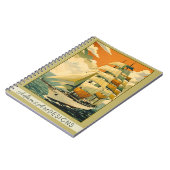 Vintage Tall Ship Sailing Retro Nautical Notitieboek (Linkerzijde)