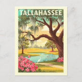 Vintage Tallahassee Florida Briefkaart (Voorkant)