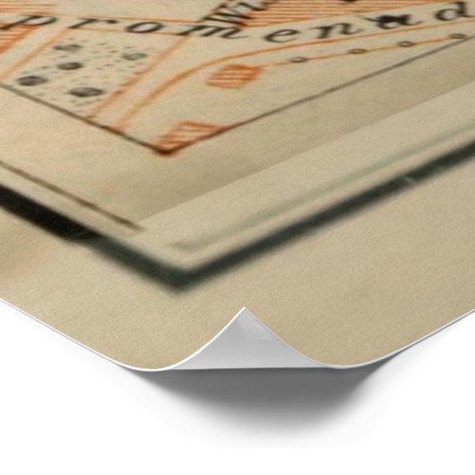 Vintage Tallinn Estland Map (1914) Poster (Hoek)