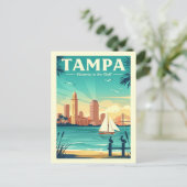 Vintage Tampa Briefkaart (Staand voorkant)