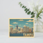 Vintage Tampa Travel Briefkaart (Staand voorkant)