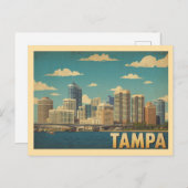 Vintage Tampa Travel Briefkaart (Voorkant / Achterkant)