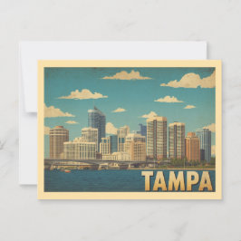 Vintage Tampa Travel Briefkaart