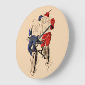 Vintage Tandem Bicycle Couple Reading Kissing Grote Klok (Hoek)
