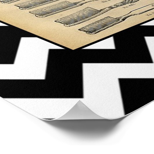 Vintage Tandpenseel Poster (Hoek)