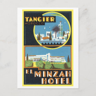 Vintage Tangier, Marokko El Minzah Hotel Briefkaart