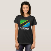 Vintage Tanzania Flag For Tanzanian T-shirt (Voorkant volledig)
