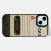 Vintage Tape Apple iPhone 15 Hoesje (Achterkant (horizontaal))