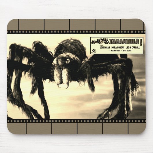 Vintage Tarantula uit 1950! Mousepad Muismat (Voorkant)