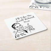 Vintage Tariff Refund Check Kartonnen Onderzetters (Schuin)