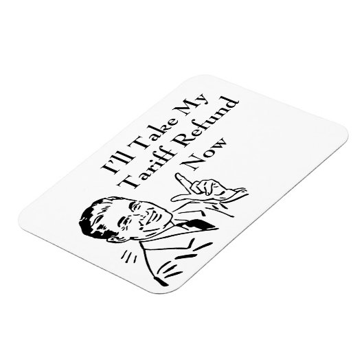 Vintage Tariff Refund Check Magneet (Linkerzijde)