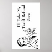 Vintage Tariff Refund Check Poster (Voorkant)