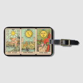 Vintage Tarot Kaart Trio Bagagelabel (Voorkant (horizontaal))