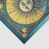 Vintage Tarot Zonkaart Tissuepapier (Detail)