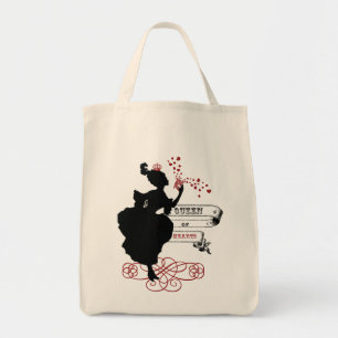 Vintage Tas grafisch schildpad, koningin van harte