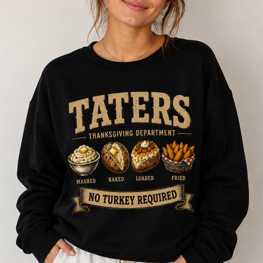 Vintage Taters Thanksgiving Afdeling Trui