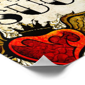 Vintage Tattoo dessert Table Poster (Hoek)