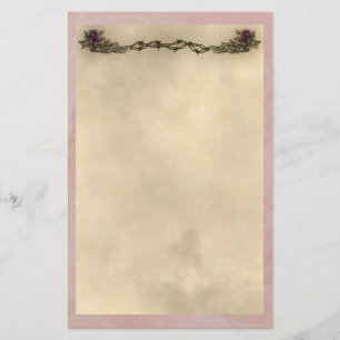 Vintage Tattoo Lilies Briefpapier