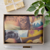 Vintage Tattooed Cowgirls Tissuepapier (Geschenk)