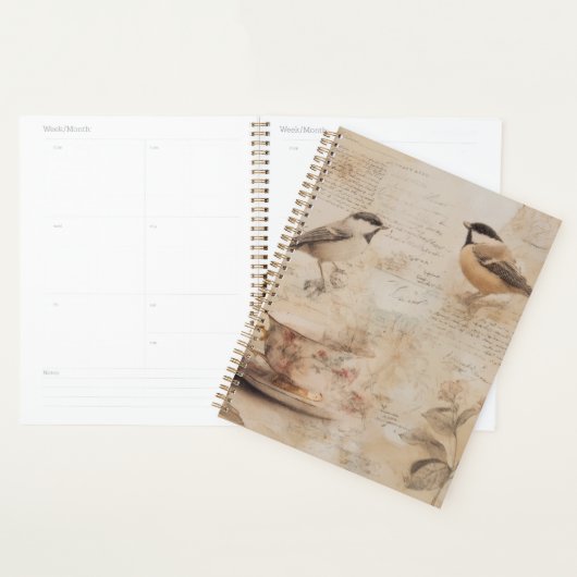 Vintage Tea Cup Planner (Display)