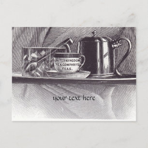 Vintage Tea Tray Briefkaart