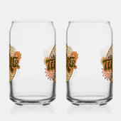Vintage "Teacher" with Smiling Daisies Blikvorm Glas (Links)