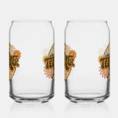 Vintage "Teacher" with Smiling Daisies Blikvorm Glas (Rechts)