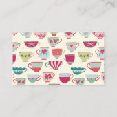 Vintage Teacup Bridal Shower Gift Registry Informatiekaartje (Achterkant)