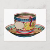 vintage teacup briefkaart (Voorkant)