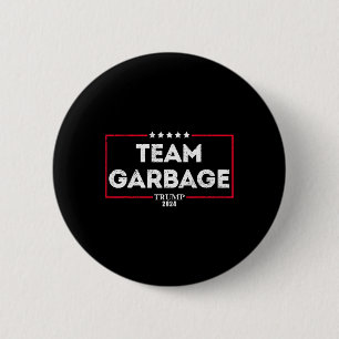 Vintage Team Garbyge Voor Trump 2025 Ronde Button 5,7 Cm