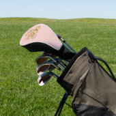 Vintage Teddybeer Viering met Wilde Bloemen Golfheadcover (Insitu)