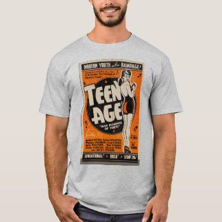 Vintage “Teen Age” Retro Movie Poster Style Design T-shirt