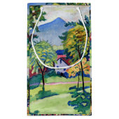 Vintage Tegernsee Landscape August Macke Klein Cadeauzakje (Achterkant)