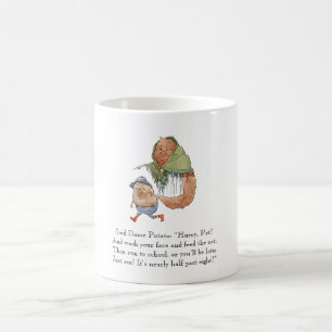 Vintage Tekengeur Aardappelen Kinderen Rhyme Kute Koffiemok