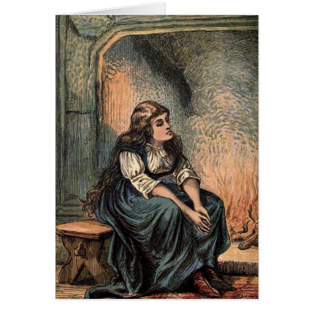 Vintage Tekening Cinderella (Voorkant)