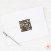 Vintage Tekening: HoefijzerSmith Vierkante Sticker (Envelop)