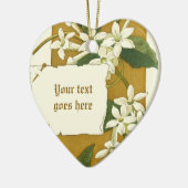 Vintage tekening witte jasmijn ornament (Links)
