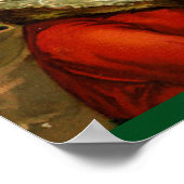 Vintage - Telefoonoproep van Santa Poster (Hoek)