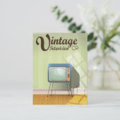 Vintage Television Co. Commercial Briefkaart (Staand voorkant)